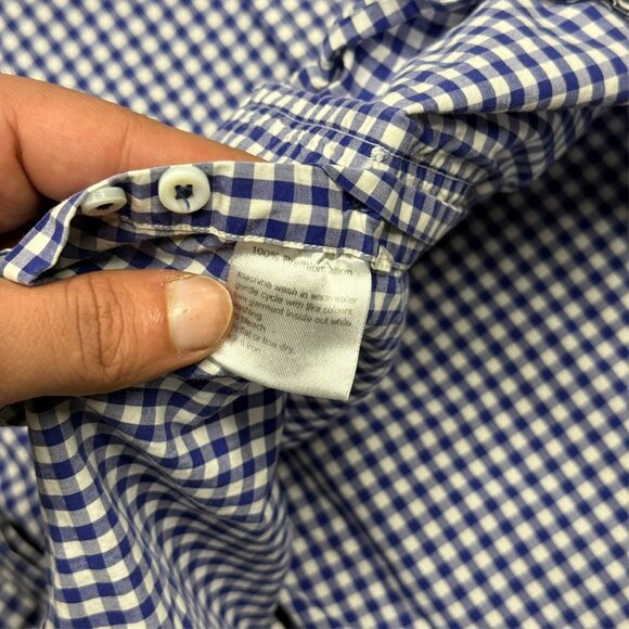 Spier & Mackay Dress Shirt Handmade Contemporary Check Cotton 15.5 Medium - Picture 8 of 10